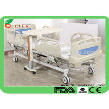 5 function electric hospital bed with central brake system